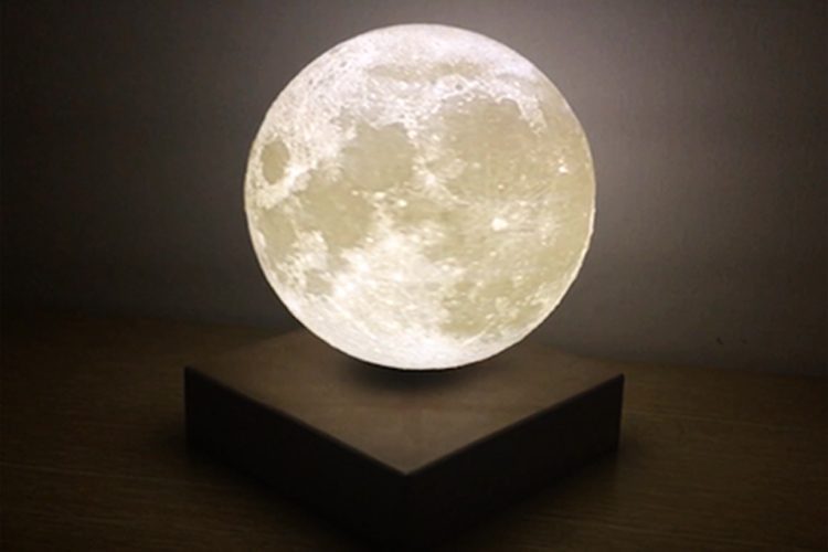 Wireless Charging Levitating Moon Light